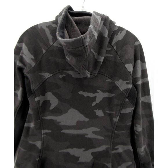 Athleta Jacket Small Sweatshirt Camo Full Zip Hoodie Drawstring - Picture 8 of 11